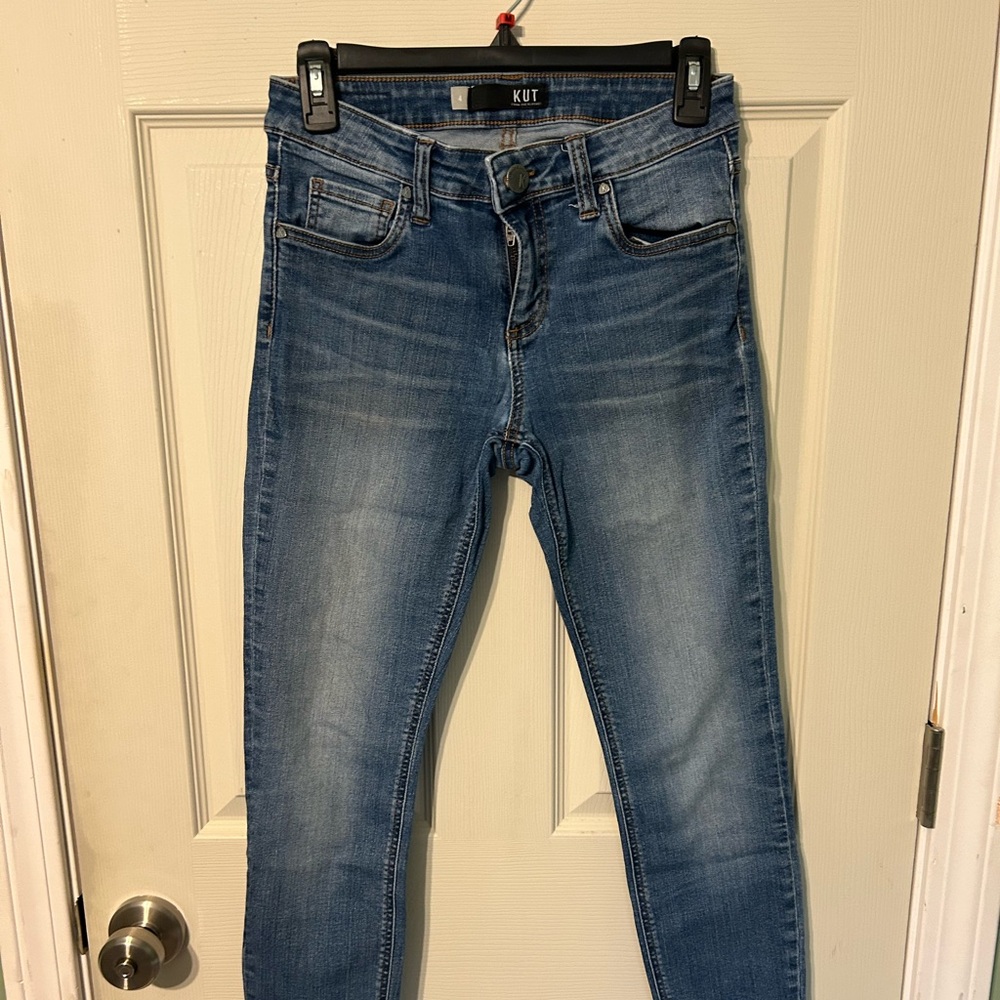 Kut from the Kloth Jeans Womens Size 4 Mia Toothpick Skinny Blue Light Wash